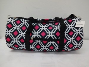 Duffle Bags Sd C K Import Designs Microfiber Construction With Top Zip Closure Outside Front Zippered Pocket Great For Smaller Items Double Handles Removable Adjule Shoulder Straps